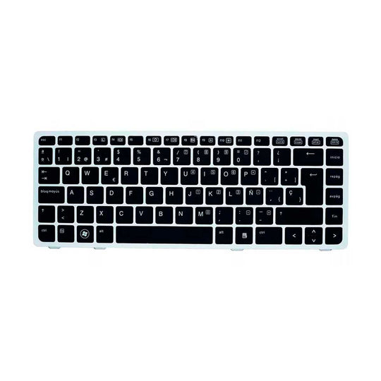 Teclado HP® Probook 6460b 6465b 6470b 6475b 8460p Plata Español La