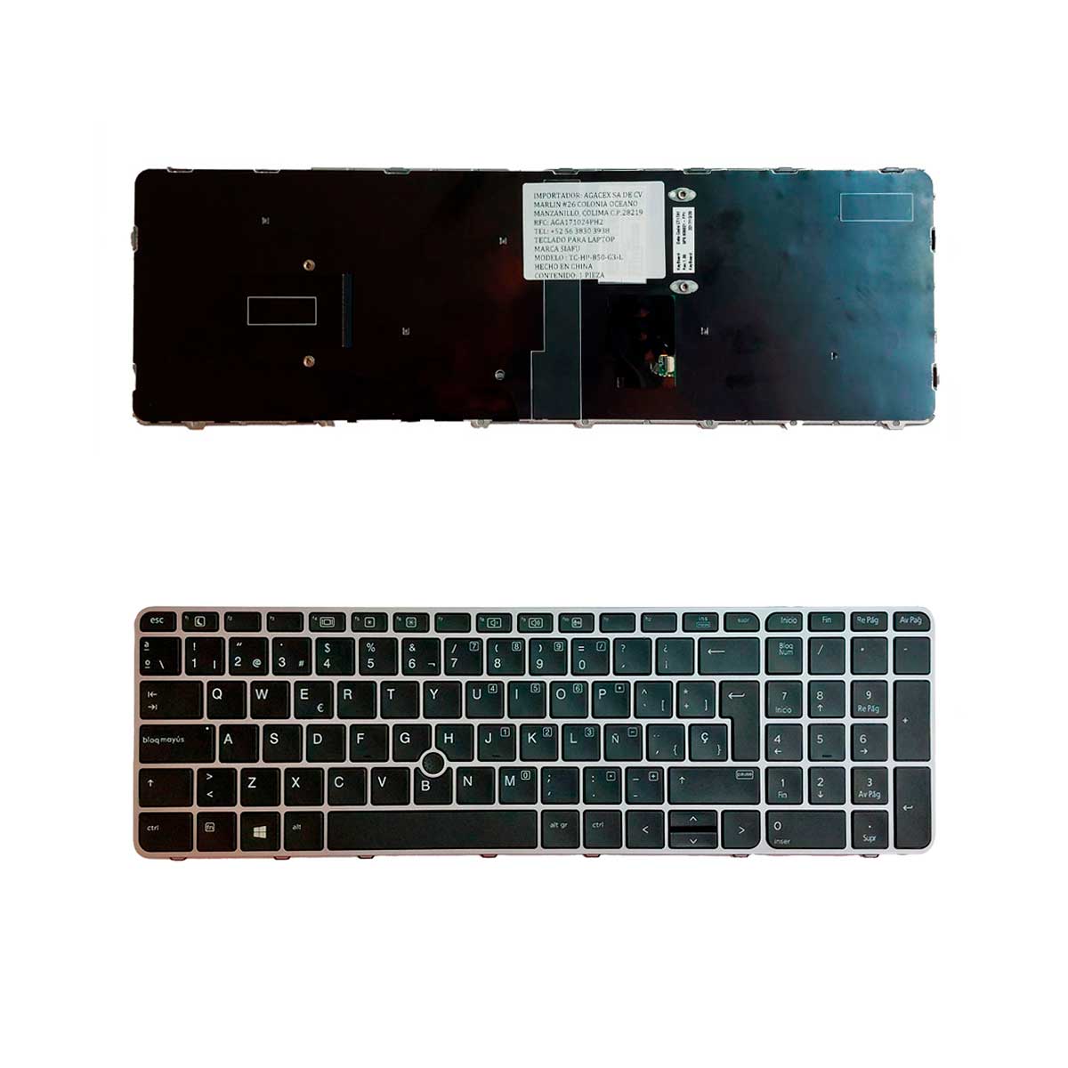 UP PARTS Italienische Tastatur Für HP Elitebook 850 G3/G4 - Hintergrundbeleuchtet