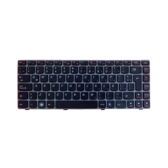 Teclado para Laptop Lenovo® Z450 color y Gris Frame color Negro
