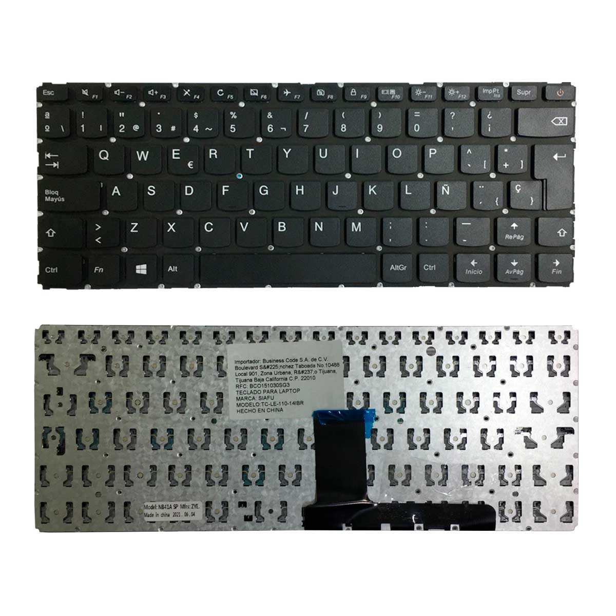 Teclado Lenovo® 110-14ibr 110-14 110-14isk 110-14ast S/marco Español LA