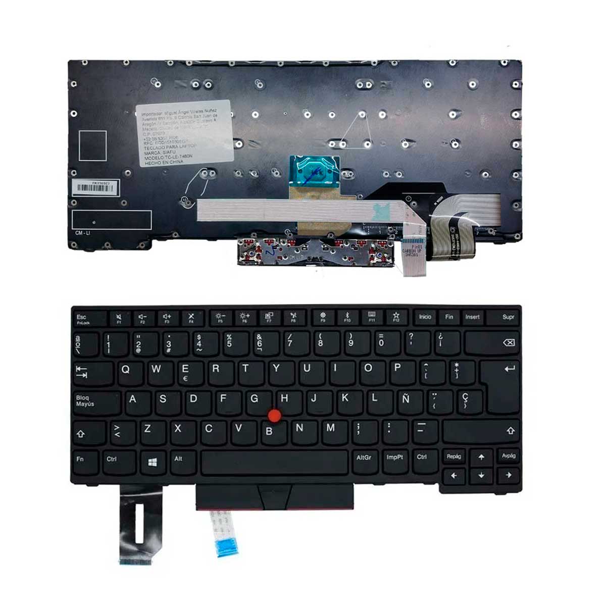 Teclado Lenovo® Thinkpad T480s L480 T490 E480 E485 E490 L380 Español