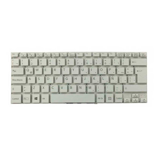 Teclado para Laptop Sony® Svf142 Svf143 Svf144 Svf142c29l Blanco Esp La