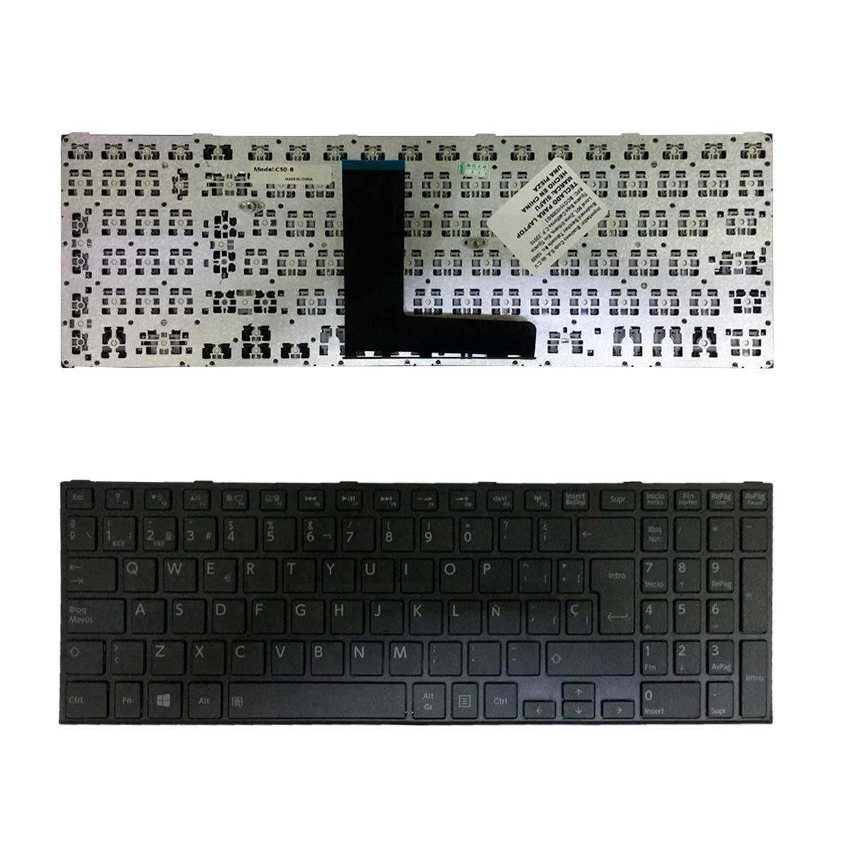 Teclado Para Laptop Toshiba® C50 B Color Negro En Español Siafu