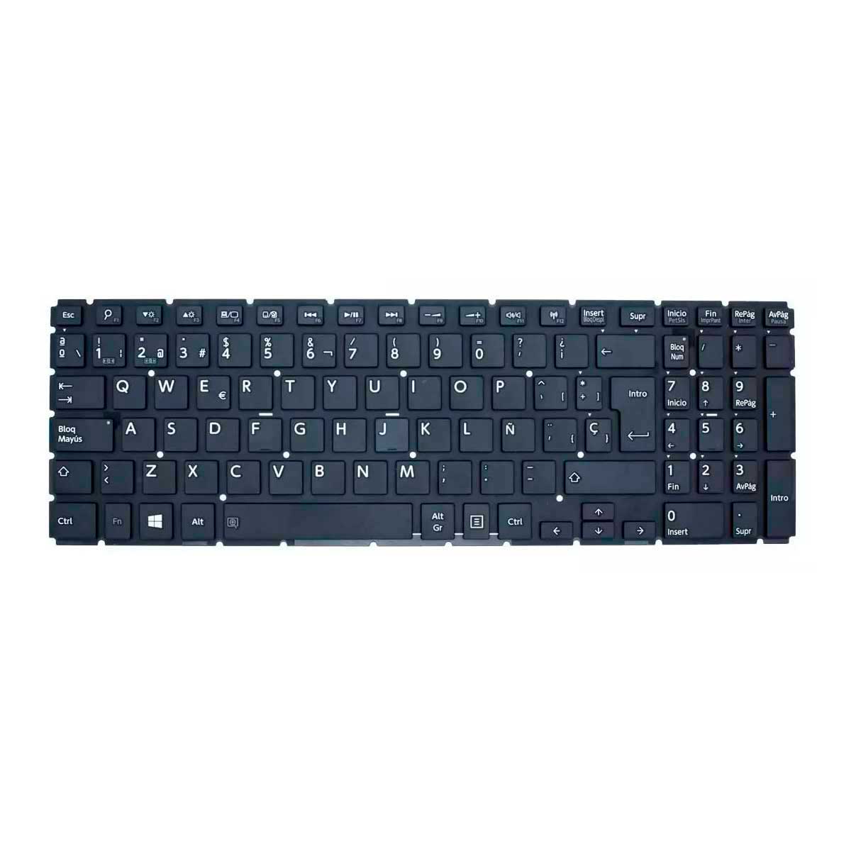Teclado para Laptop Toshiba® L50 L50d L50dt L55 L55d S50 S50 S55 S55t C B