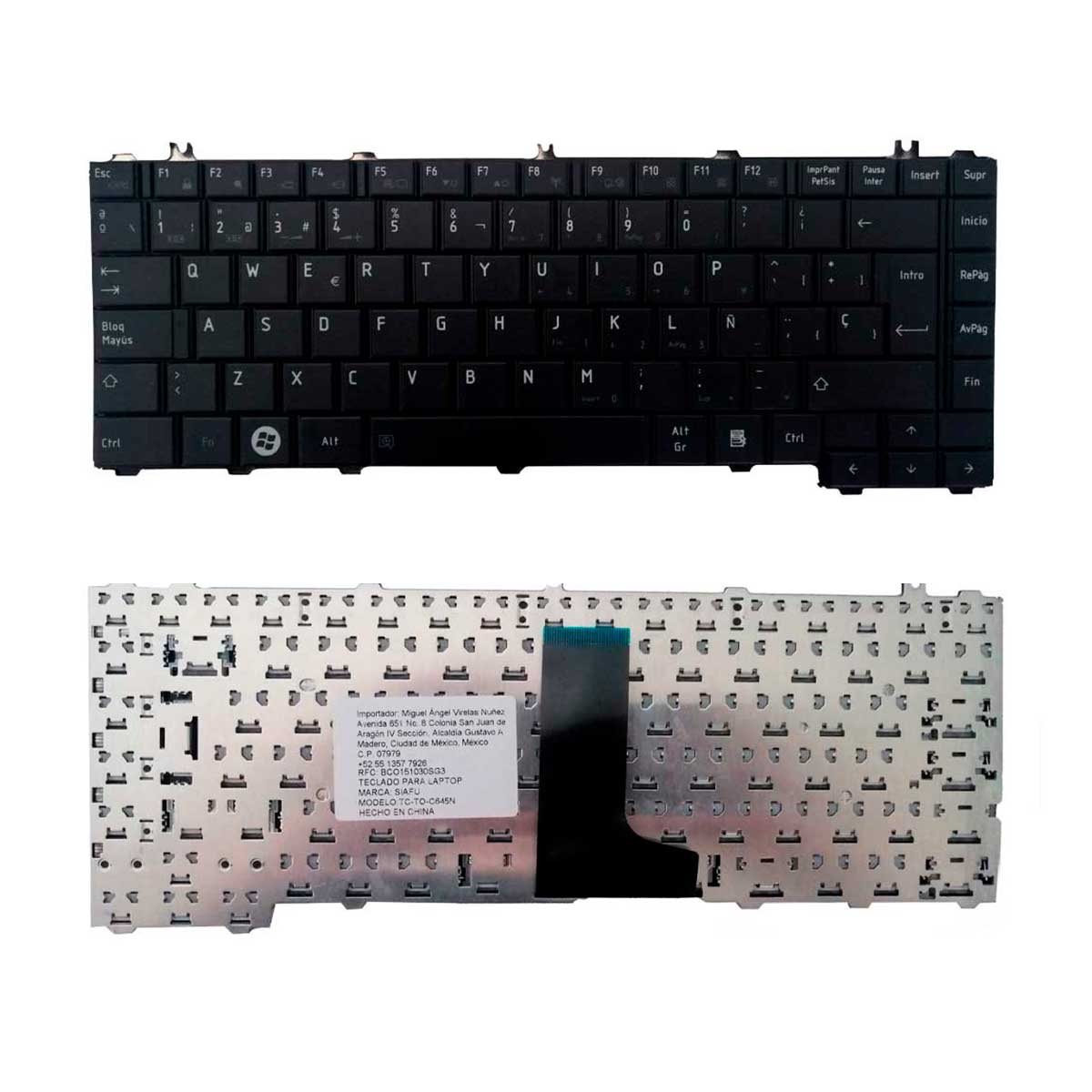 Teclado para Laptop Toshiba® L645 L635 L600 L640 C640 C645 C600 L730 L745 en Español