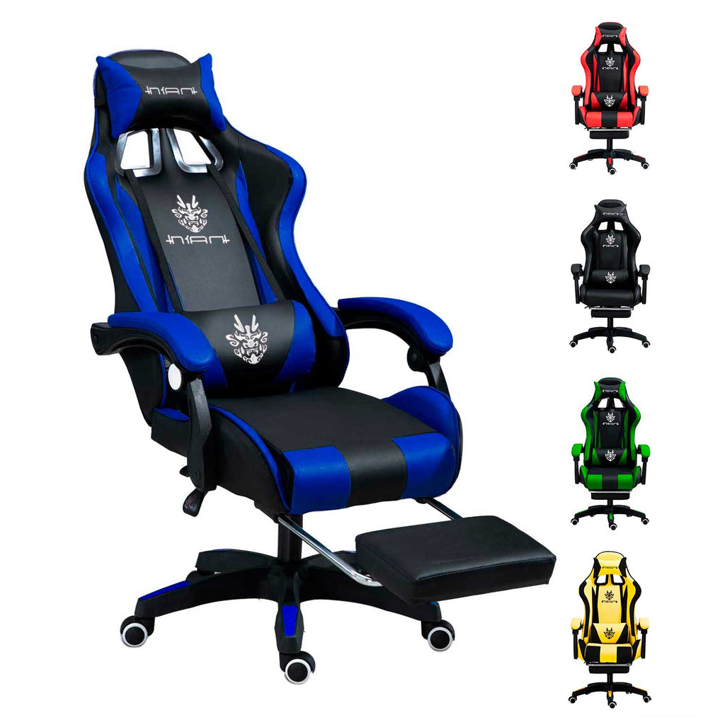 Silla Gamer Xmax Rest cómoda con Respaldo Ergonómico, reclinable y apoyapiés, ideal para Jugadores Profesionales | Marca Nian