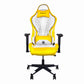 Silla Gamer Racing Amarilla para Amantes de las carreras, Reclinable y muy Cómoda Marca Nian
