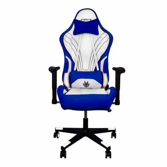 Silla Gamer Racing Azul para Amantes de las carreras, Reclinable y muy Cómoda Marca Nian