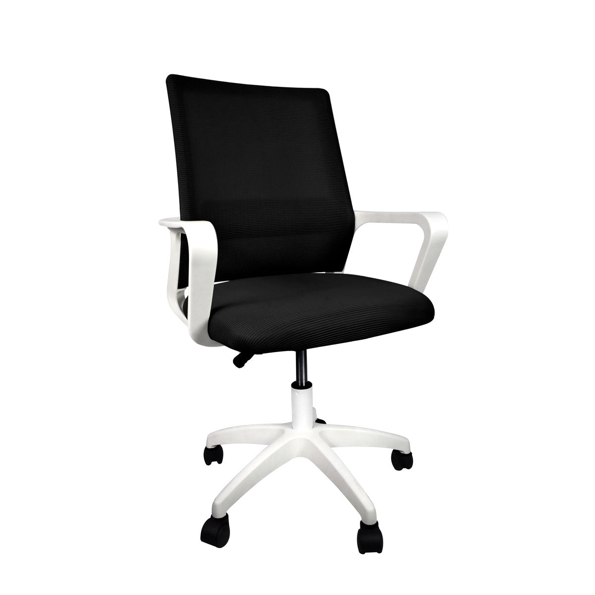 Silla de Oficina y Home Office ergonómica para largas horas de trabajo: altura ajustable, giro 360 grados y rueditas giratorias