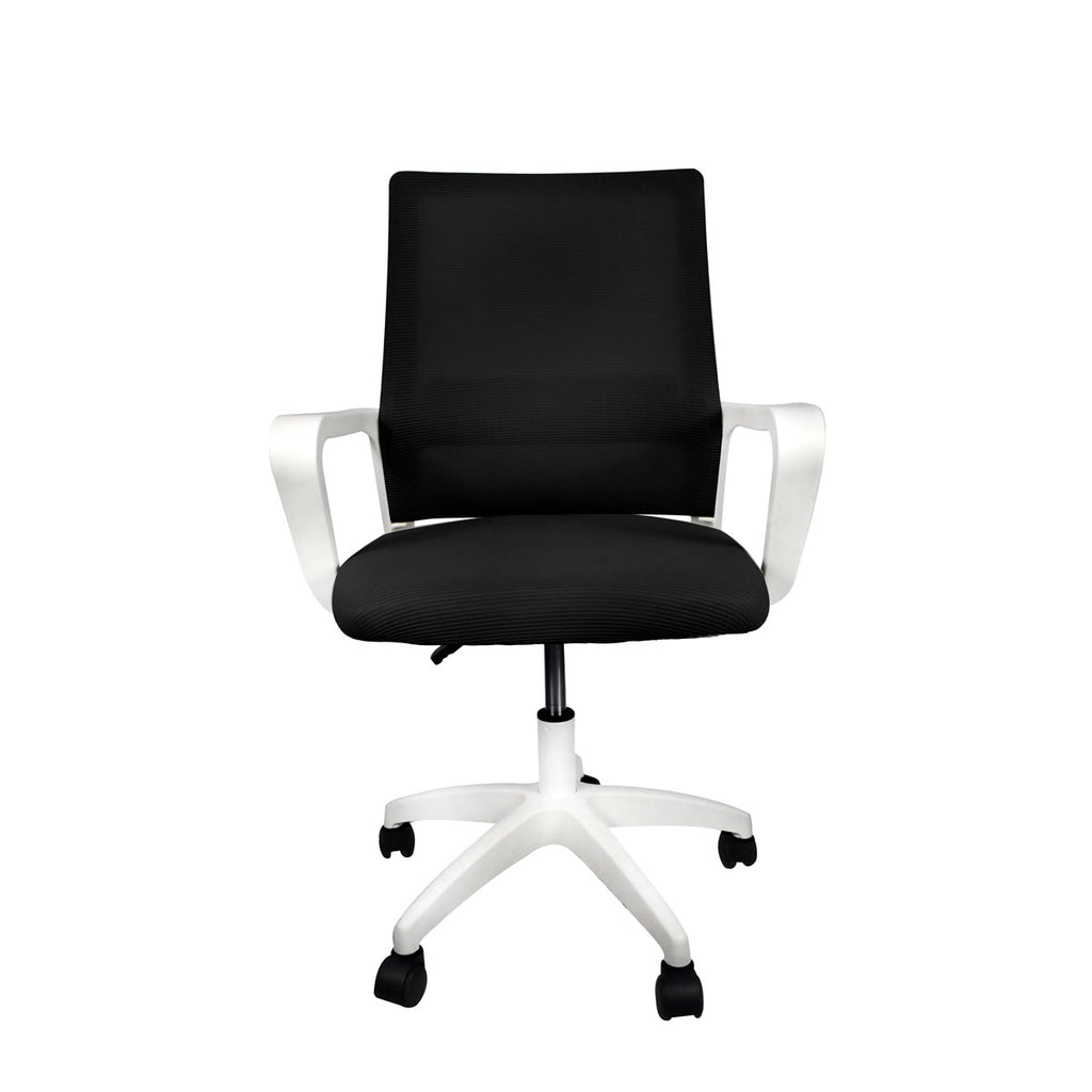 Silla de Oficina y Home Office ergonómica para largas horas de trabajo: altura ajustable, giro 360 grados y rueditas giratorias