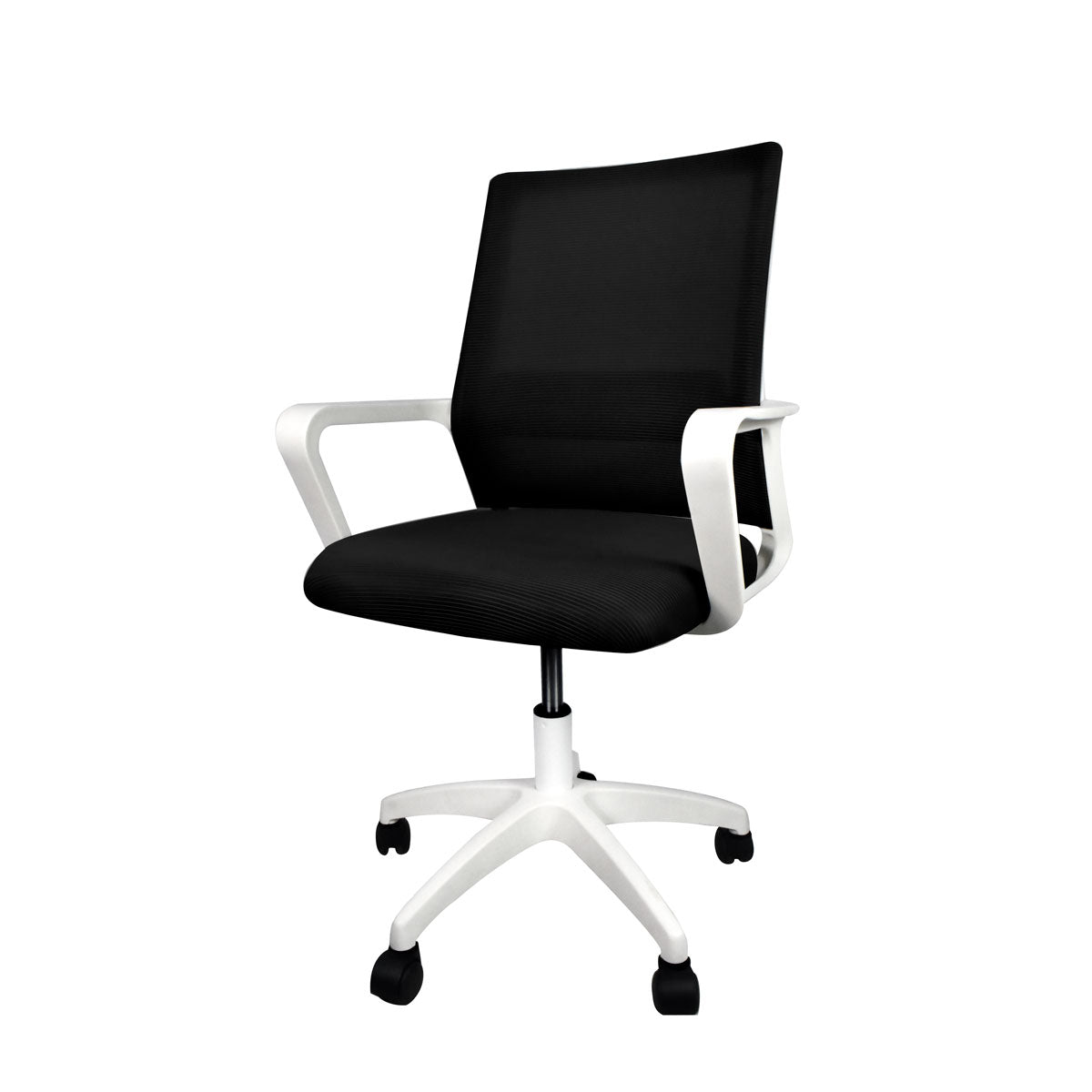 Silla de Oficina y Home Office ergonómica para largas horas de trabajo: altura ajustable, giro 360 grados y rueditas giratorias