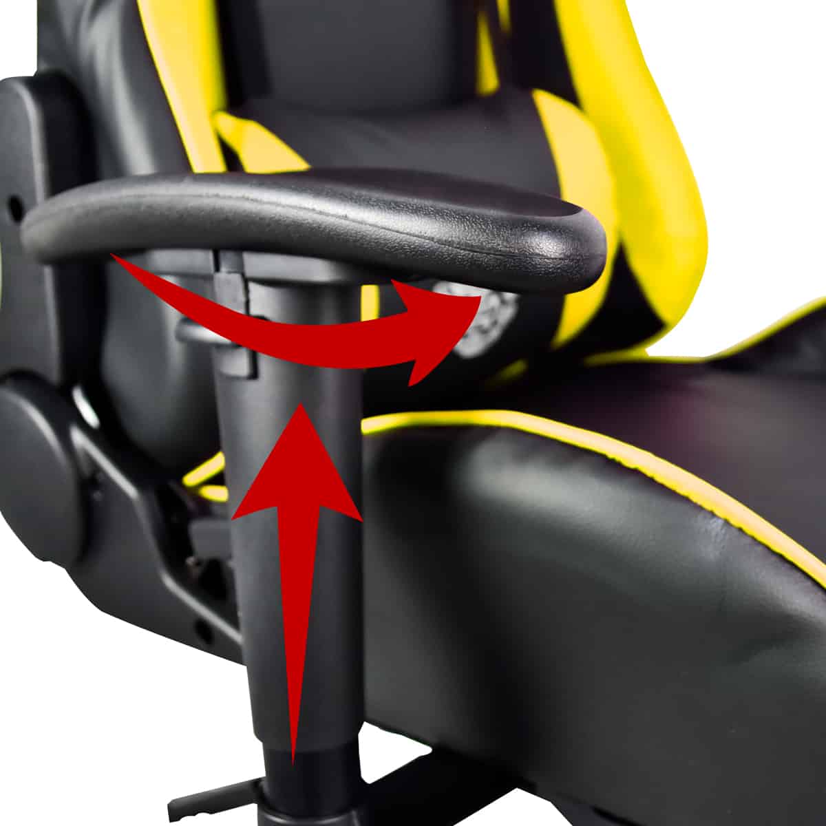 Silla Gamer Amarilla con Reposa pies Ergonómica y Reclinable a 180° | Marca Nian