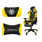 Silla Gamer Amarilla con Reposa pies Ergonómica y Reclinable a 180° | Marca Nian