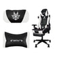 Silla Gamer PRO Blanca con Reposa pies Ergonómica y Reclinable a 180° | Marca Nian