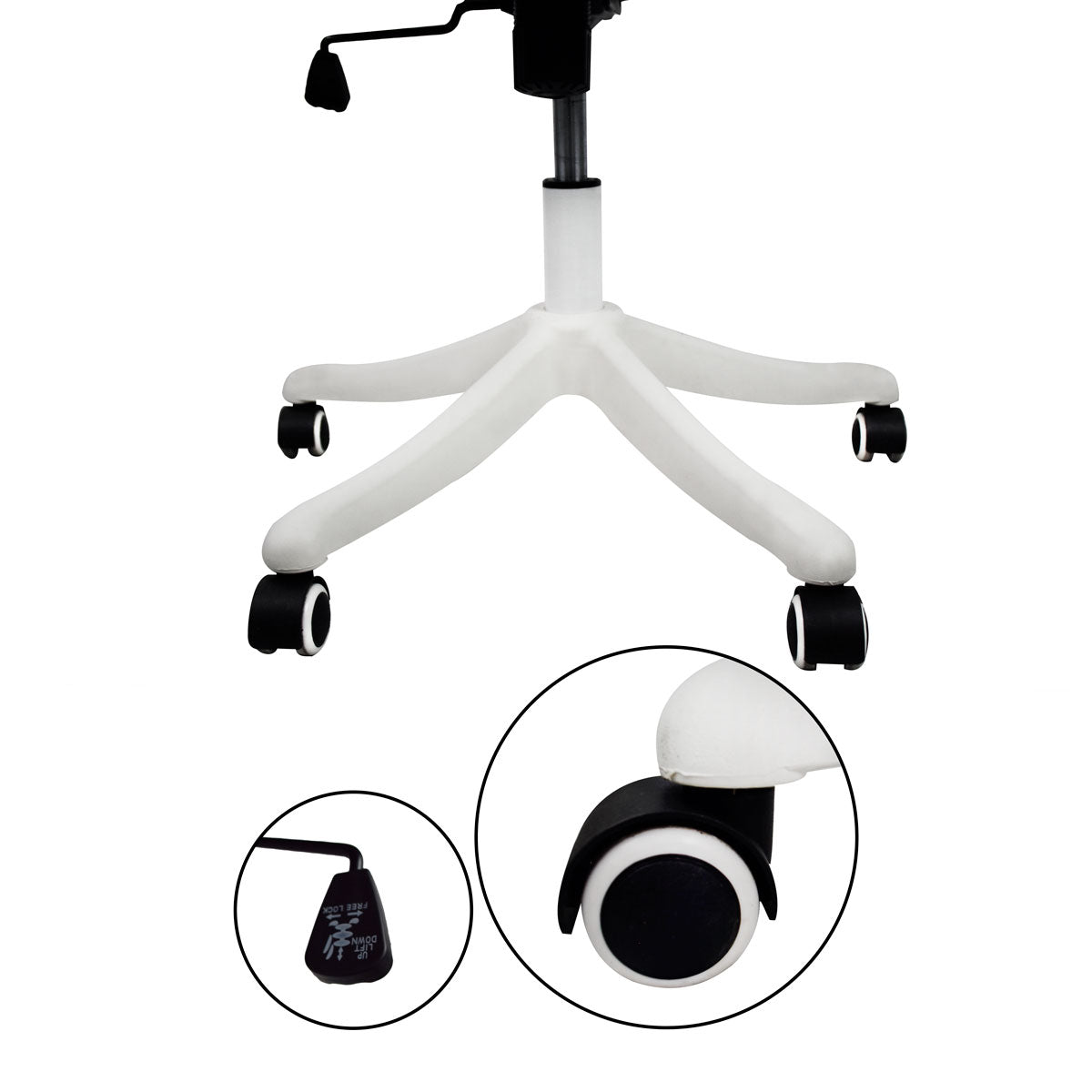Silla de Oficina Negra / Rosa / Azul y Gris Excelente para Home Office con Altura ajustable, Respaldo Reclinable y Ergonómico