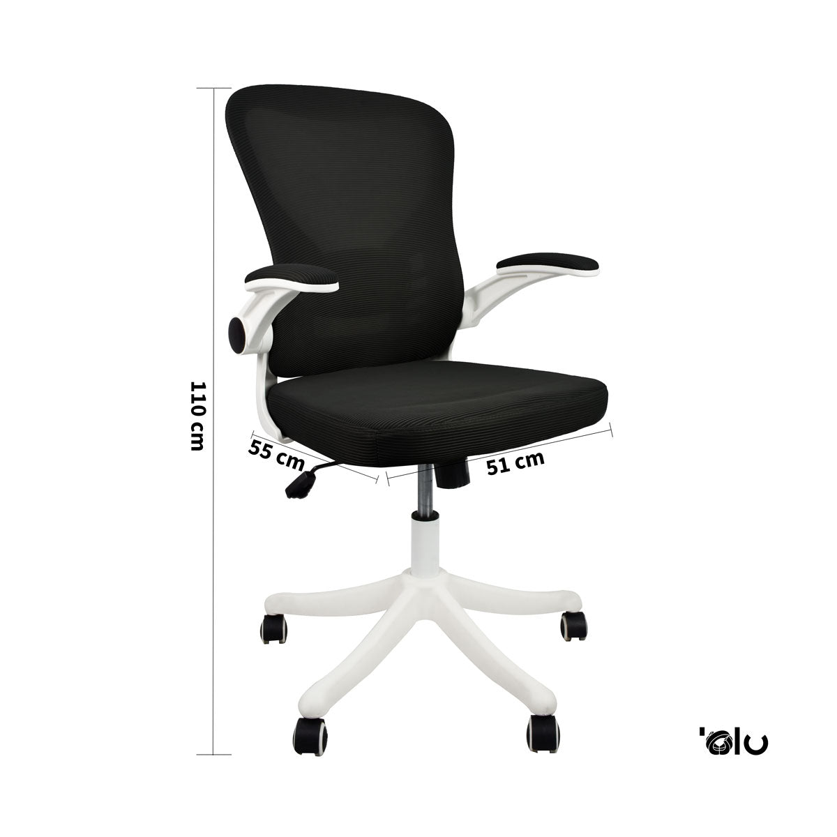 Silla de Oficina Negra / Rosa / Azul y Gris Excelente para Home Office con Altura ajustable, Respaldo Reclinable y Ergonómico