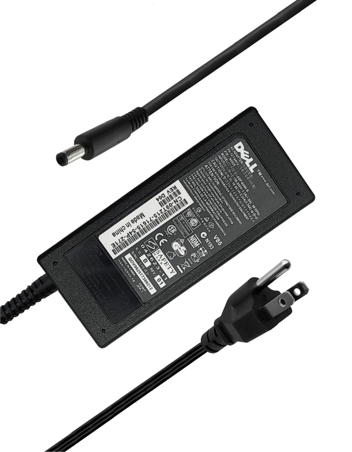 Cargador para Laptops Dell® de varios Modelos 19.5v 3.34 de 65W Punta 4.5 x 3.0 mm