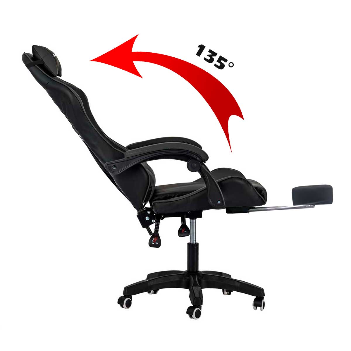 Silla Gamer Xmax Rest cómoda con Respaldo Ergonómico, reclinable y apoyapiés, ideal para Jugadores Profesionales | Marca Nian
