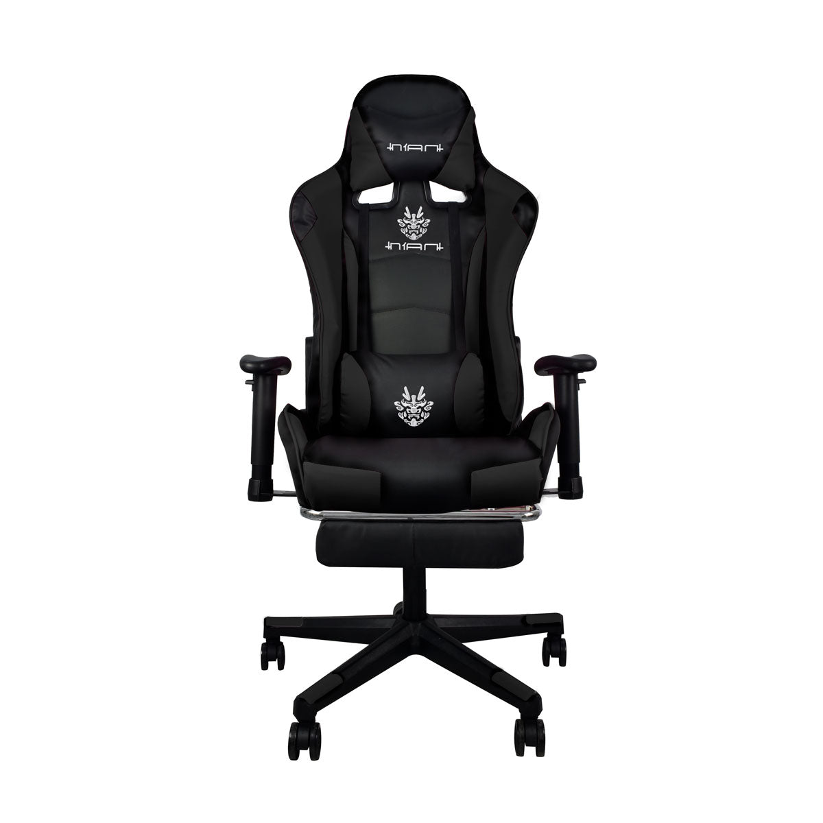 Silla Gamer PRO Negra con Reposa pies Ergonómica y Reclinable a 180° | Marca Nian