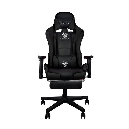 Silla Gamer PRO Negra con Reposa pies Ergonómica y Reclinable a 180° | Marca Nian