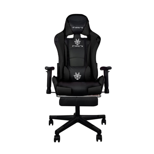 Silla Gamer PRO Negra con Reposa pies Ergonómica y Reclinable a 180° | Marca Nian