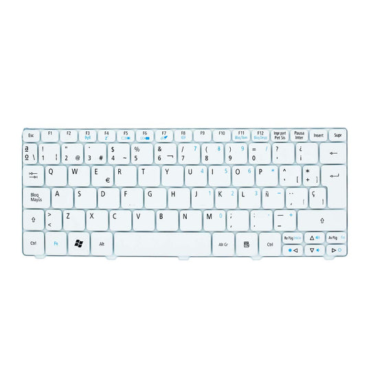 Teclado para Laptops Acer D260 PAV70 NAV50 LT21 Series color Blanco